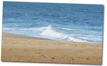 Atlantic beach at Fenwick Island, Delaware