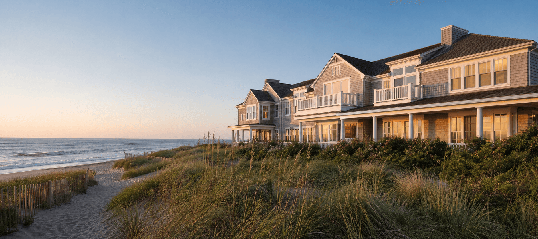 A welcoming beachfront inn beside natural dunes and the Atlantic Ocean