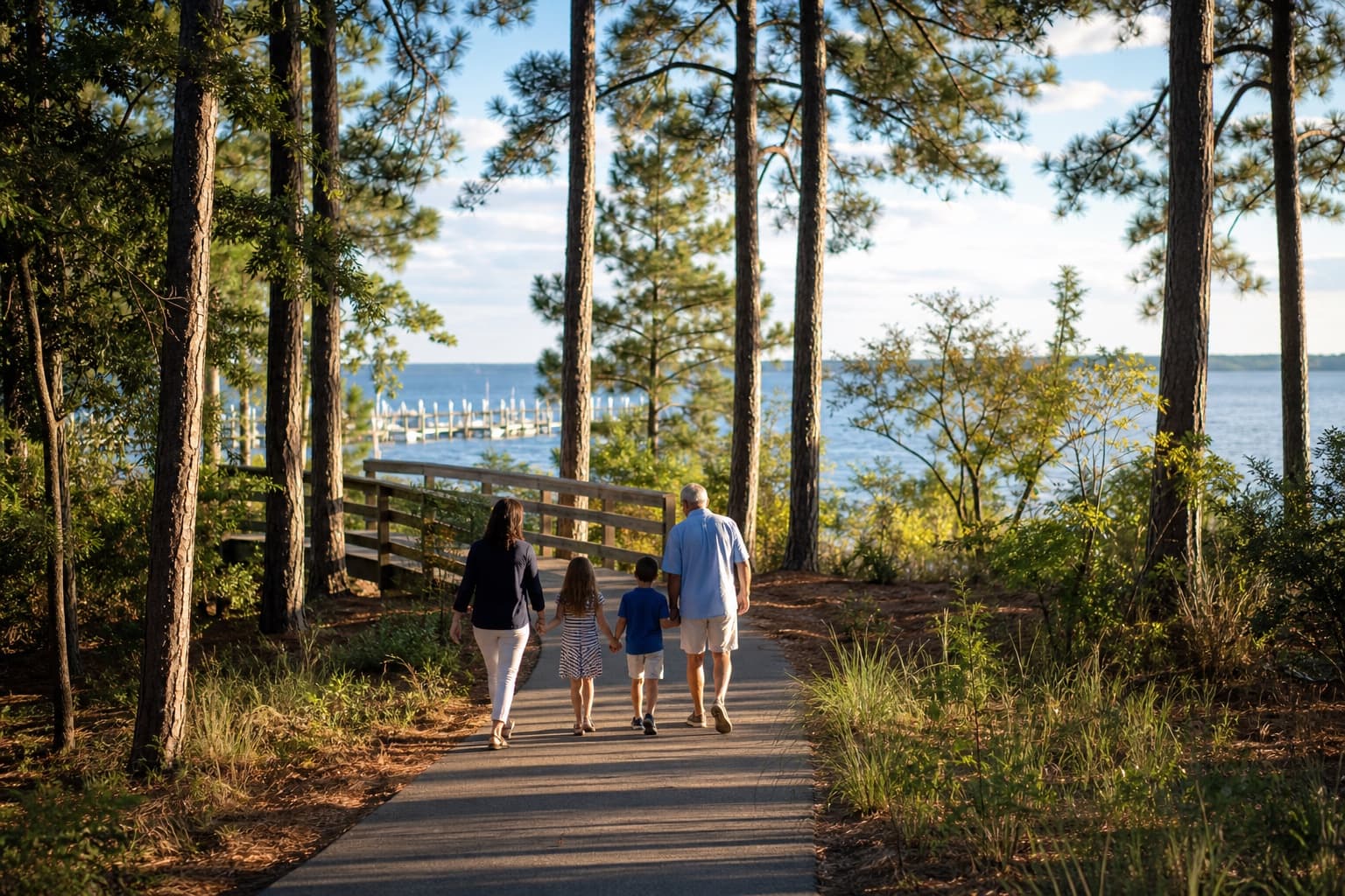 A peaceful wooded waterfront setting in Ocean Pines